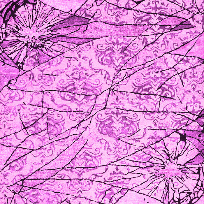 Machine Washable Abstract Pink Contemporary Rug, wshcon2275pnk