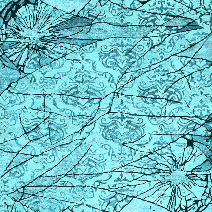 Machine Washable Abstract Light Blue Contemporary Rug, wshcon2275lblu