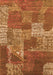 Patchwork Orange Transitional Rug, con2276org