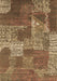 Patchwork Brown Transitional Rug, con2276brn