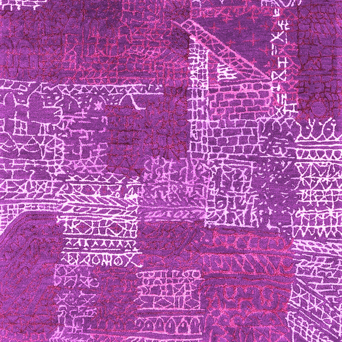 Patchwork Pink Transitional Rug, con2276pnk