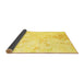 Sideview of Abstract Yellow Contemporary Rug, con2277yw