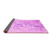 Sideview of Abstract Pink Contemporary Rug, con2278pnk