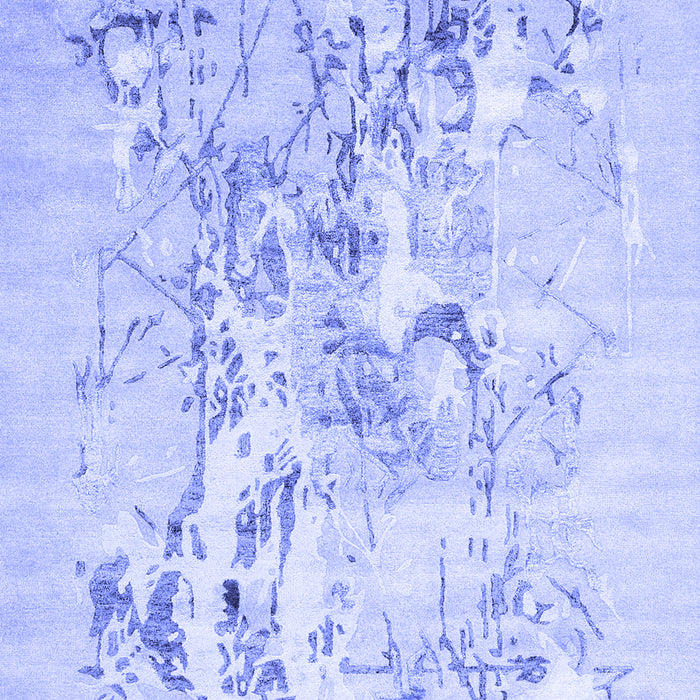 Machine Washable Abstract Blue Contemporary Rug, wshcon2278blu