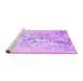 Sideview of Machine Washable Abstract Purple Contemporary Area Rugs, wshcon2278pur