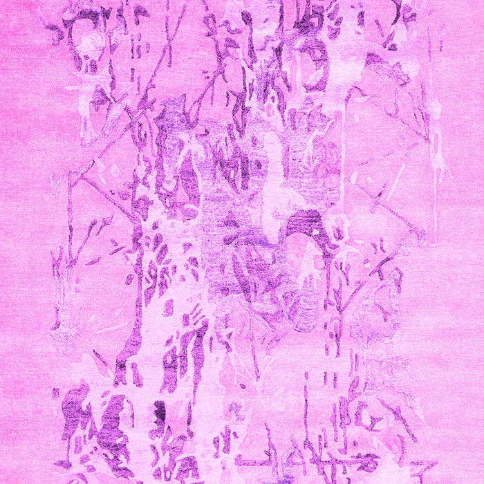 Machine Washable Abstract Pink Contemporary Rug, wshcon2278pnk