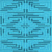 Square Machine Washable Abstract Light Blue Contemporary Rug, wshcon2279lblu