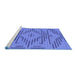 Sideview of Machine Washable Abstract Blue Contemporary Rug, wshcon2279blu