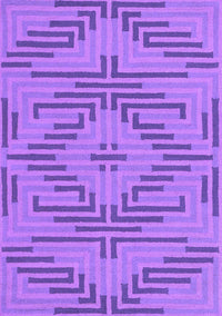 Abstract Purple Contemporary Rug, con2279pur