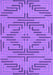 Abstract Purple Contemporary Rug, con2279pur