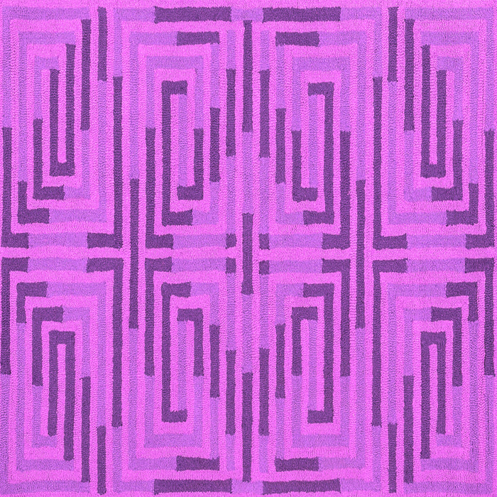 Square Abstract Pink Contemporary Rug, con2279pnk