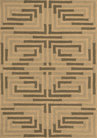 Abstract Brown Contemporary Rug, con2279brn