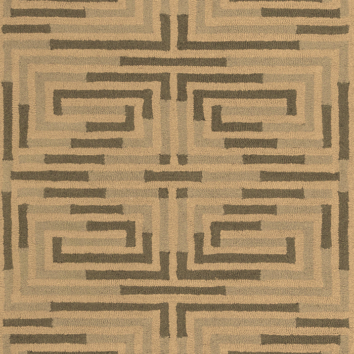 Abstract Brown Contemporary Rug, con2279brn
