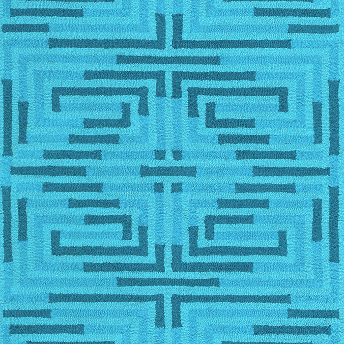 Machine Washable Abstract Light Blue Contemporary Rug, wshcon2279lblu