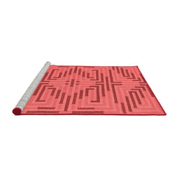 Contemporary Red Washable Rugs