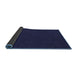 Sideview of Abstract Blue Contemporary Rug, con227blu