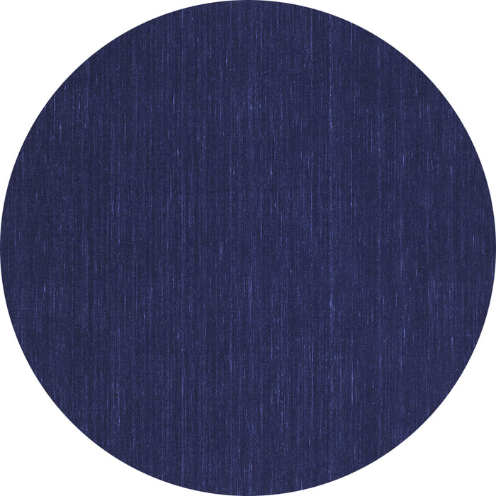 Round Machine Washable Abstract Blue Contemporary Rug, wshcon227blu