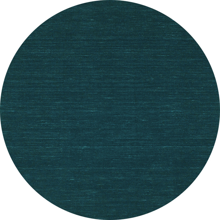 Round Abstract Light Blue Contemporary Rug, con227lblu