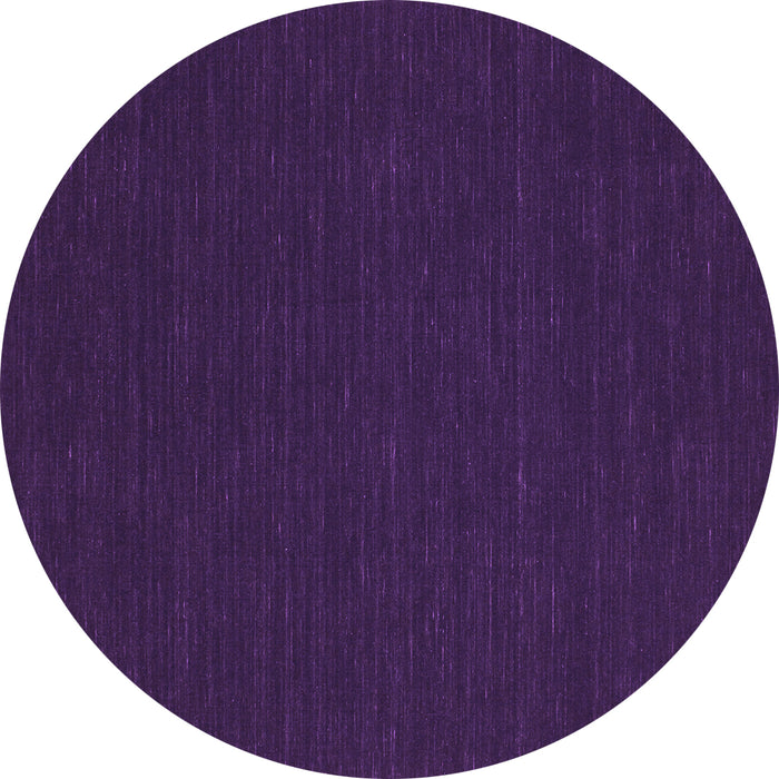 Round Abstract Purple Contemporary Rug, con227pur