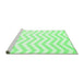 Sideview of Machine Washable Solid Emerald Green Modern Area Rugs, wshcon2280emgrn