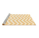 Sideview of Machine Washable Solid Brown Modern Rug, wshcon2280brn