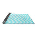 Sideview of Solid Light Blue Modern Rug, con2280lblu