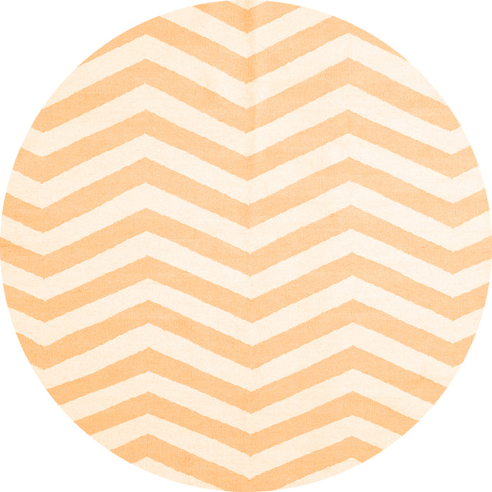 Square Solid Orange Modern Rug, con2280org