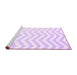 Sideview of Machine Washable Solid Purple Modern Area Rugs, wshcon2280pur