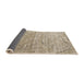 Thickness of Contemporary Dark Almond Brown Modern Rug, con2281