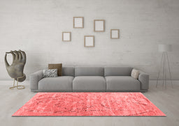 Contemporary Red Washable Rugs