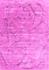 Abstract Pink Contemporary Rug, con2281pnk