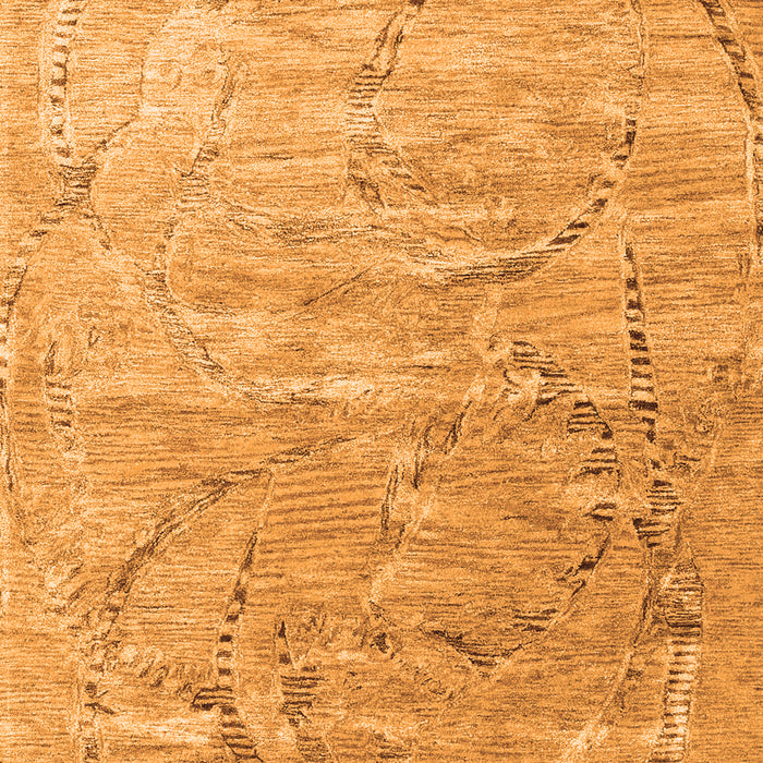 Serging Thickness of Machine Washable Abstract Orange Contemporary Area Rugs, wshcon2281org