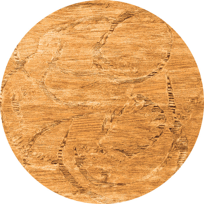 Machine Washable Abstract Orange Contemporary Area Rugs, wshcon2281org