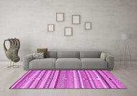 Machine Washable Abstract Pink Contemporary Rug, wshcon2282pnk