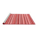 Contemporary Red Washable Rugs