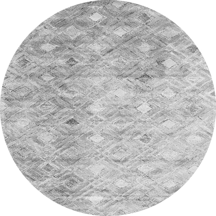 Machine Washable Abstract Gray Contemporary Rug, wshcon2283gry