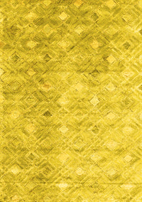 Abstract Yellow Contemporary Rug, con2283yw