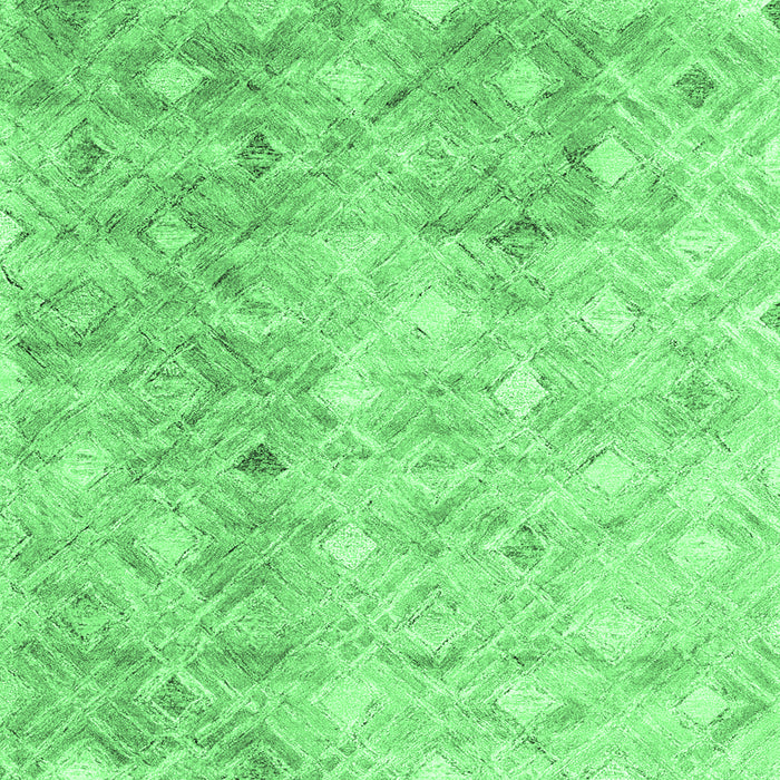 Machine Washable Abstract Emerald Green Contemporary Area Rugs, wshcon2283emgrn