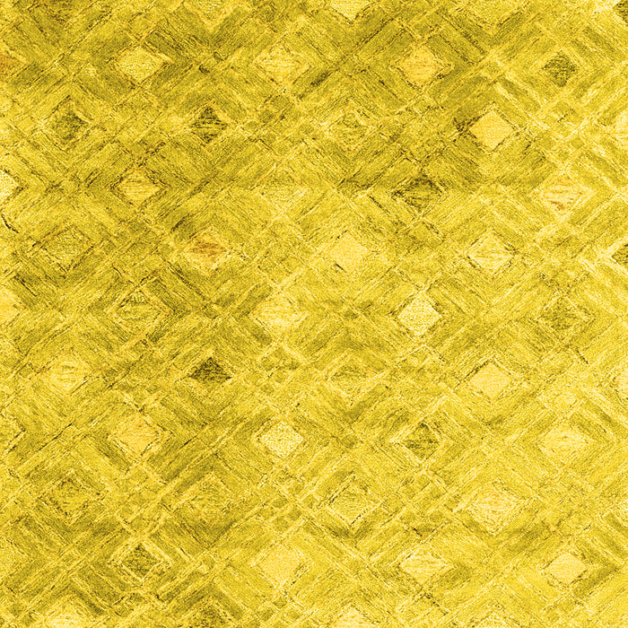 Machine Washable Abstract Yellow Contemporary Rug, wshcon2283yw
