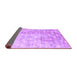 Sideview of Abstract Purple Contemporary Rug, con2283pur