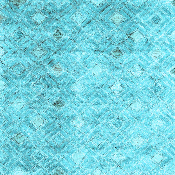 Machine Washable Abstract Light Blue Contemporary Rug, wshcon2283lblu