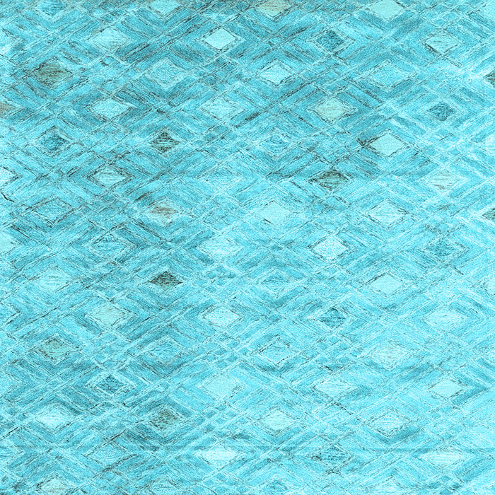 Square Machine Washable Abstract Light Blue Contemporary Rug, wshcon2283lblu