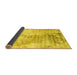 Sideview of Abstract Yellow Contemporary Rug, con2284yw