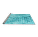 Sideview of Machine Washable Abstract Light Blue Contemporary Rug, wshcon2284lblu