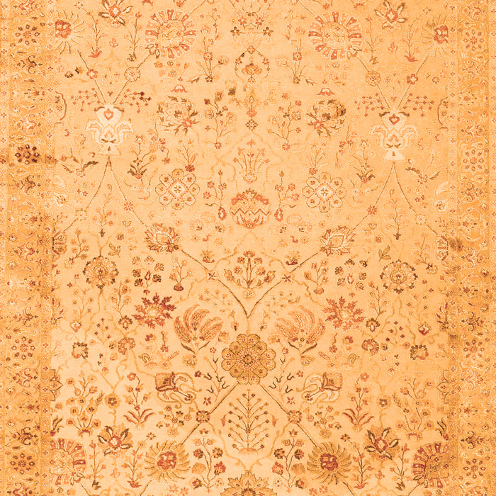 Serging Thickness of Machine Washable Abstract Orange Contemporary Area Rugs, wshcon2285org
