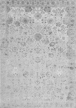 Abstract Gray Contemporary Rug, con2285gry