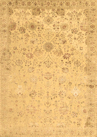 Abstract Brown Contemporary Rug, con2285brn