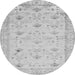 Square Abstract Gray Contemporary Rug, con2286gry