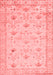 Abstract Red Contemporary Area Rugs