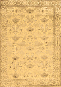 Abstract Brown Contemporary Rug, con2286brn